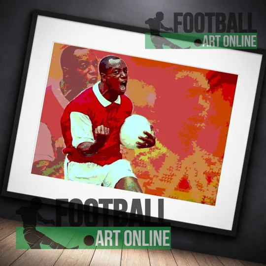 Arsenal Inspired Art | Ian Wright Iconic Pop-art style Framed Print