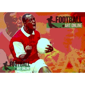 Arsenal Inspired Art | Ian Wright Iconic Pop-art style Digital Print