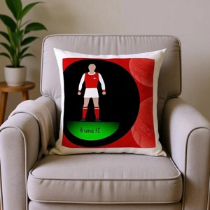 Arsenal Inspired Football Figure Art Cushion | Fans Gift Idea