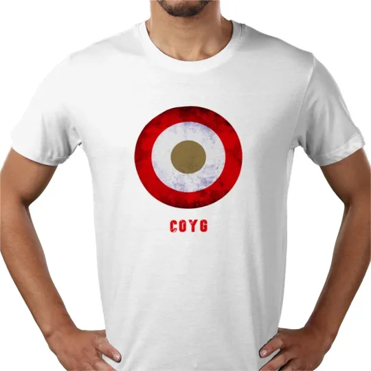 Arsenal Inspired Mod Target Retro White T-Shirt | Vintage-Style Tee