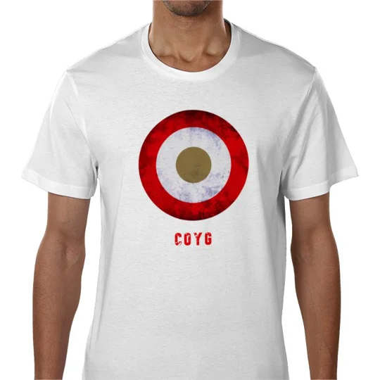 Arsenal Inspired Mod Target Retro White T-Shirt | Vintage-Style Tee