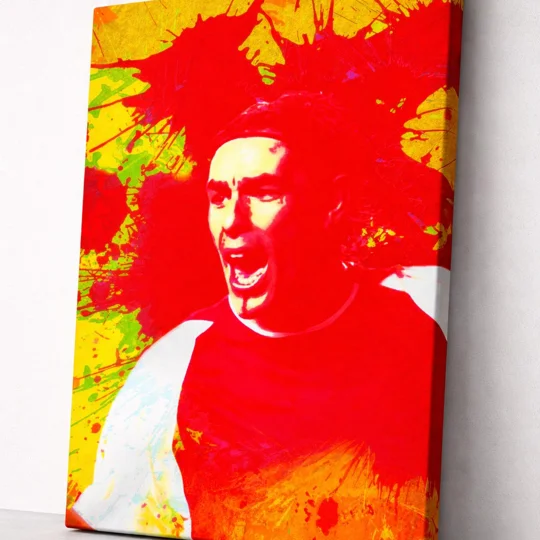 Arsenal Robert Pires Canvas Print Wall Art