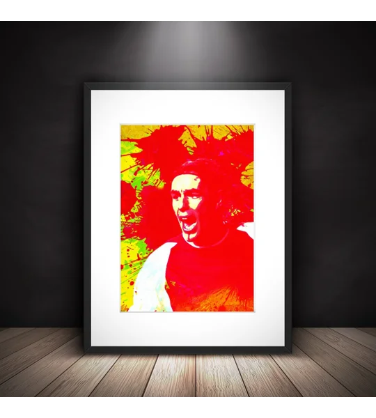 Arsenal Robert Pires Framed Iconic Football Print