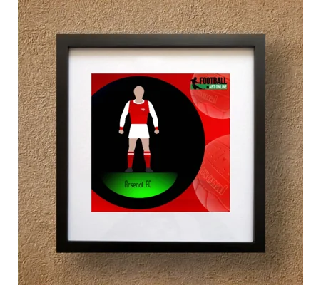 Arsenal Football Figure Art Framed Print