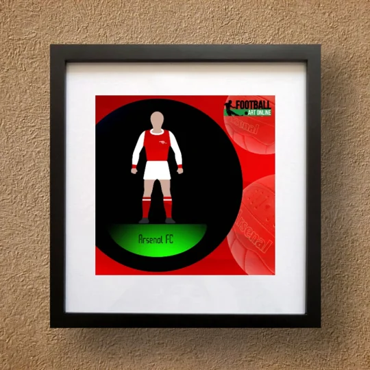 Arsenal Football Figure Art Framed Print