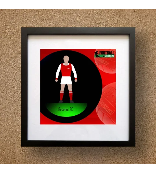 Arsenal Football Figure Art Framed Print