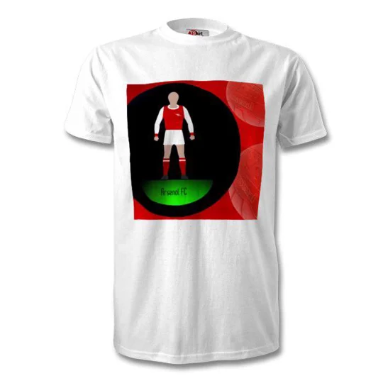 Arsenal Inspired Football Figure Art T-Shirt | Soccer Tee