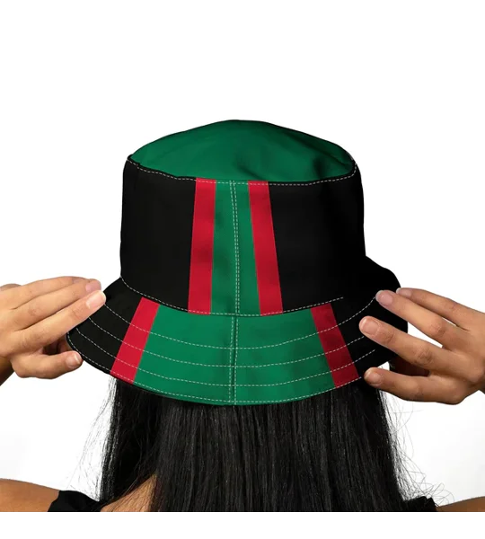 Retro Aston Villa-inspired bucket hat based on the 1994 away style