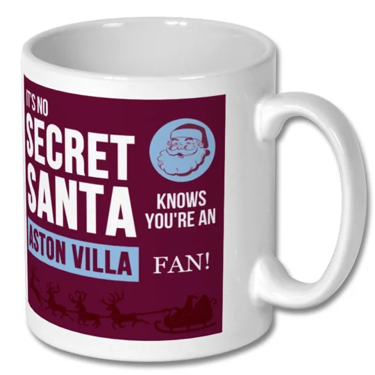 Aston Villa-inspired Christmas mug for football fans