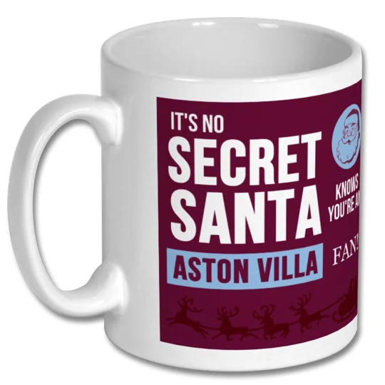 Aston Villa-inspired Secret Santa 10oz football mug