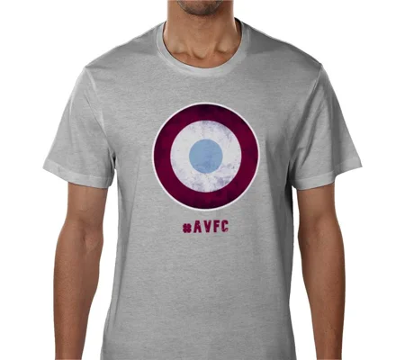 Villa-Inspired Mod Target Retro Style T-Shirt | Vintage Football Tee