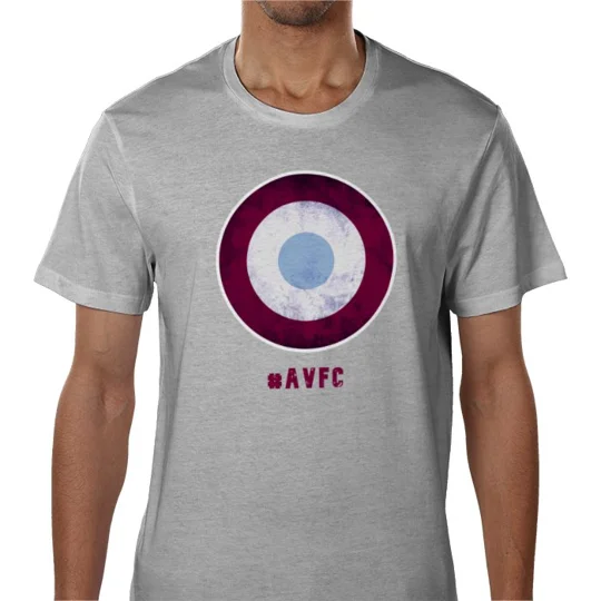 Villa-Inspired Mod Target Retro Style T-Shirt | Vintage Football Tee