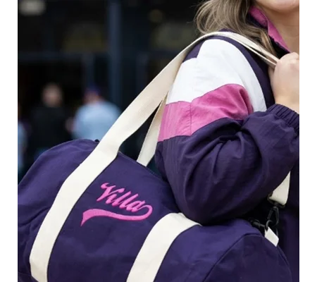 Aston Villa-Inspired Retro-Style Football Kitbag