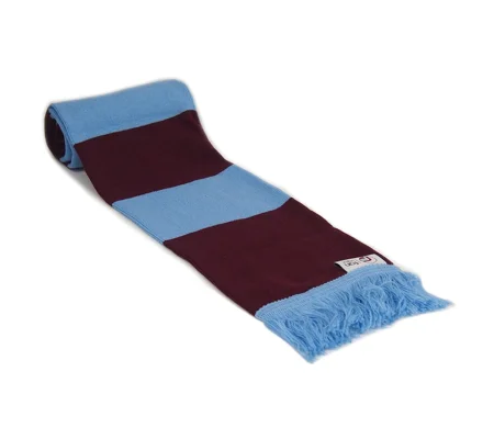 West Ham Colours Retro Style Football Bar Scarf