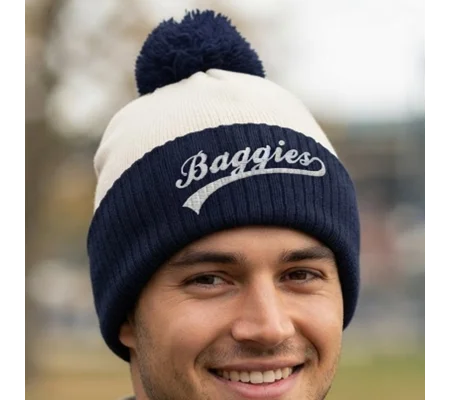 Baggies Embroidered Retro-Style Bobble Hat | West Brom-Inspired Beanie