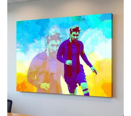 La Pulga | Barcelona Messi-Inspired Football Art Canvas Print