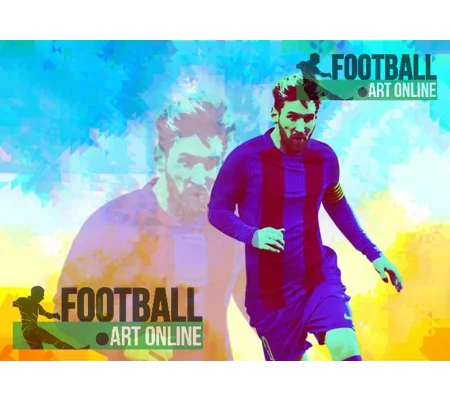 La Pulga | Barcelona Messi-Inspired Football Art Digital Print