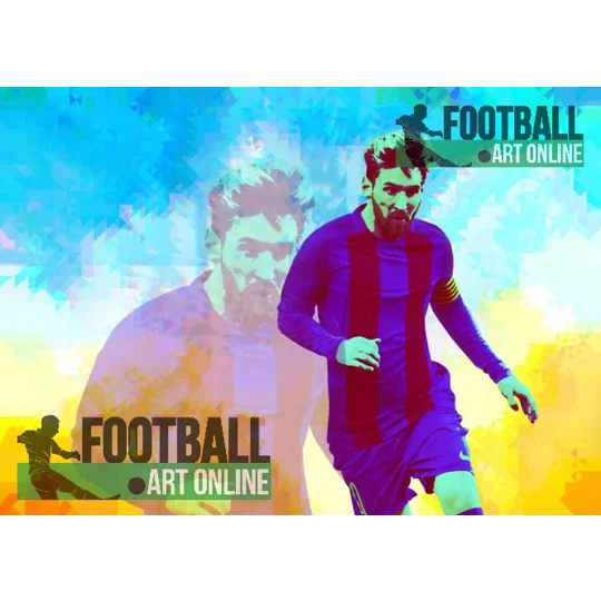 La Pulga | Barcelona Messi-Inspired Football Art Digital Print