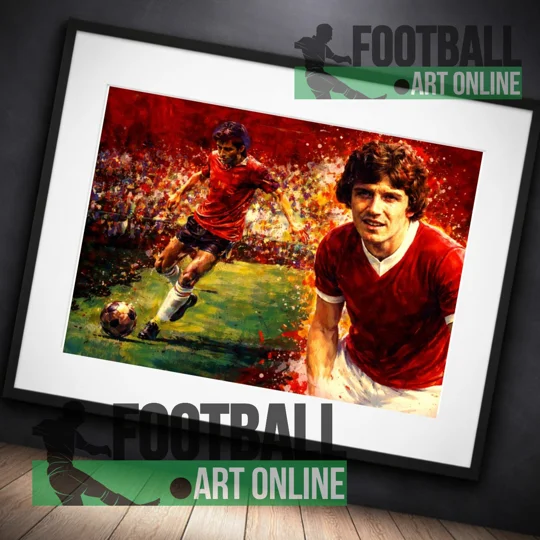 Barnsley Ronnie Glavin Framed Art Print | Football Wall Art