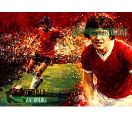 Barnsley Ronnie Glavin Digital Art Print | Football Wall Art