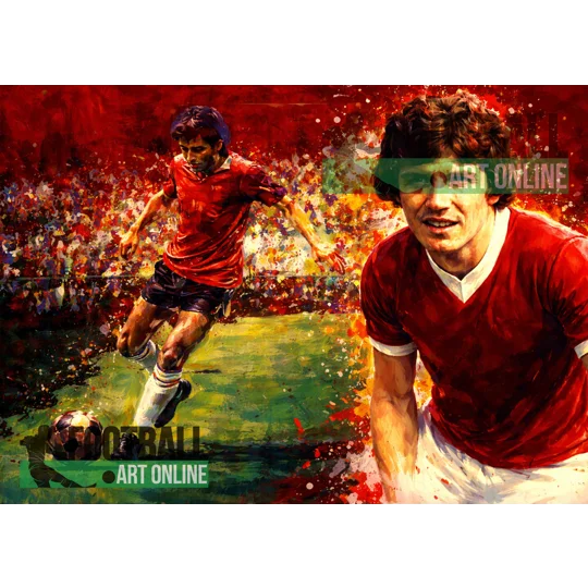 Barnsley Ronnie Glavin Digital Art Print | Football Wall Art