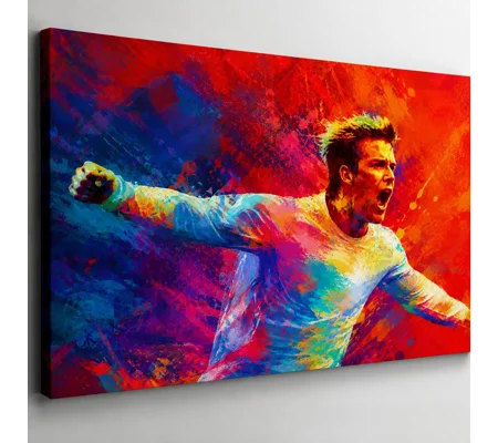 Becks England-Inspired Football Canvas Print | Soccer Wall Art