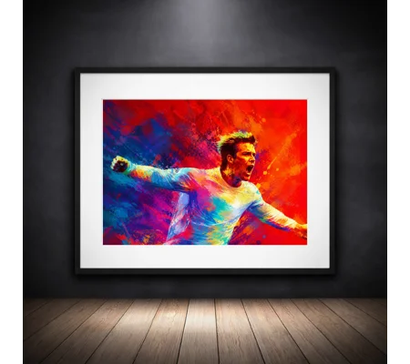 Becks England-Inspired Football Framed Print | Soccer Wall Art