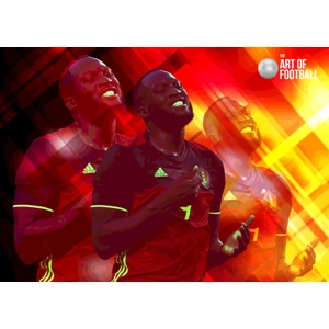 Belgium Romelu Lukaku Pop-art Digital Print