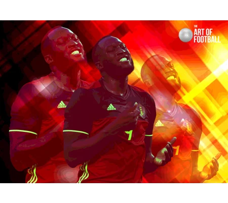 Belgium Romelu Lukaku Pop-art Digital Print