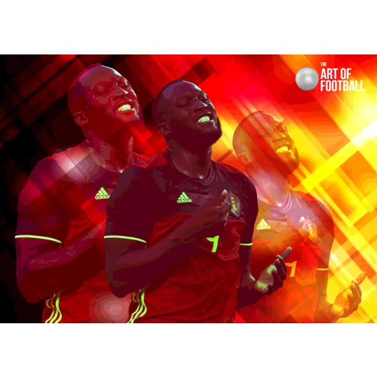 Belgium Romelu Lukaku Pop-art Digital Print