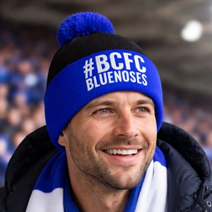 Birmingham Bluenoses Hashtag Retro-Style Bobble Hat
