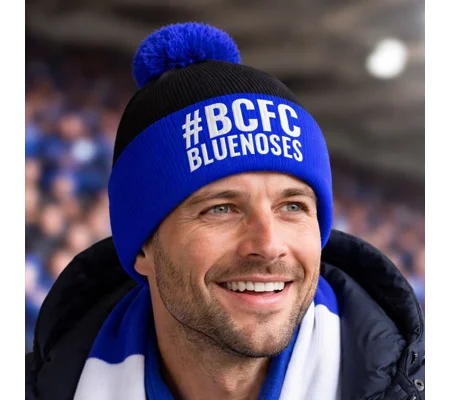 Birmingham Bluenoses Hashtag Retro-Style Bobble Hat