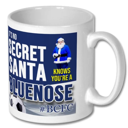 Birmingham-inspired Bluenose Secret Santa Christmas gift mug