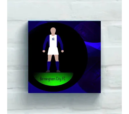Birmingham Football Figure Art 20 x 20in Canvas Print