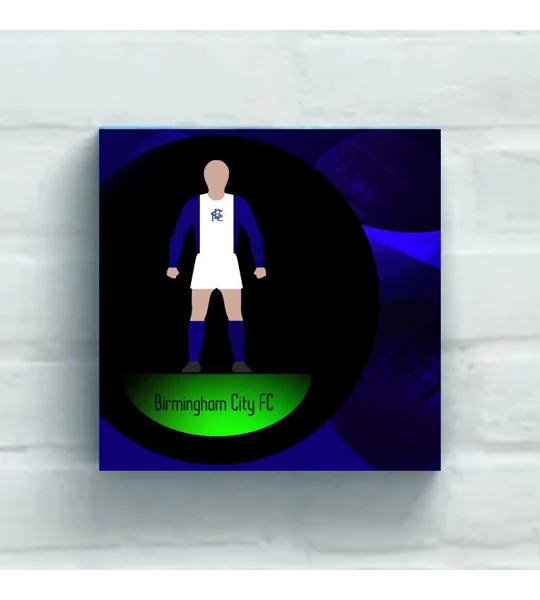 Birmingham Football Figure Art 20 x 20in Canvas Print