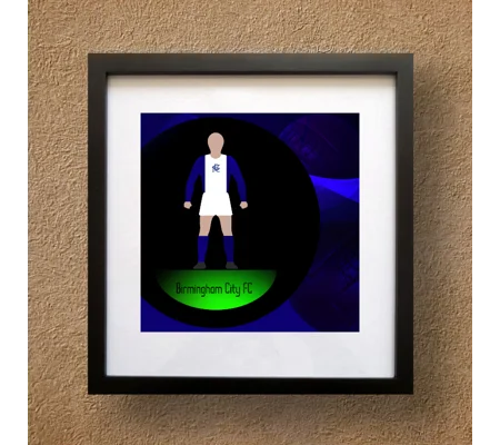 Birmingham Football Figure Art Framed Print