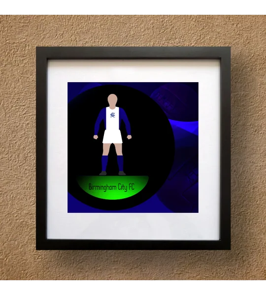 Birmingham Football Figure Art Framed Print
