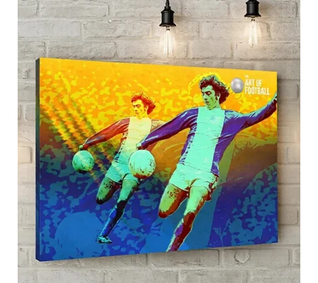 Superboy Trevor Francis Birmingham-Inspired Retro Pop Art Canvas Print