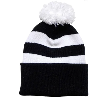 Saints Colours Retro-Style Football Bobble Hat