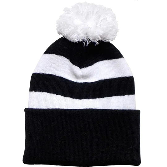 Saints Colours Retro-Style Football Bobble Hat