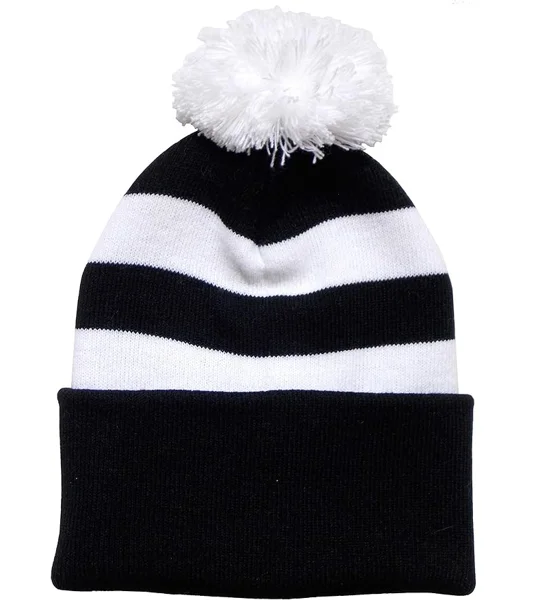 Saints Colours Retro-Style Football Bobble Hat