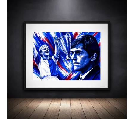 Blackburn League Champions Iconic Framed Print
