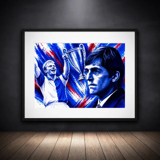 Blackburn League Champions Iconic Framed Print