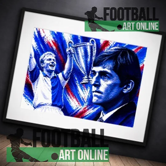 Blackburn League Champions Iconic Framed Print