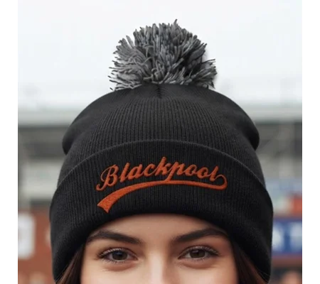 Blackpool-Inspired Retro-Style Football Bobble Hat