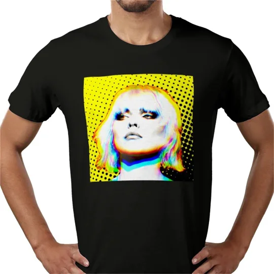 Blondie Debbie Harry-Inspired Art Black Fan T-Shirt