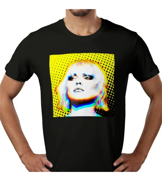 Blondie Debbie Harry-Inspired Art Black Fan T-Shirt
