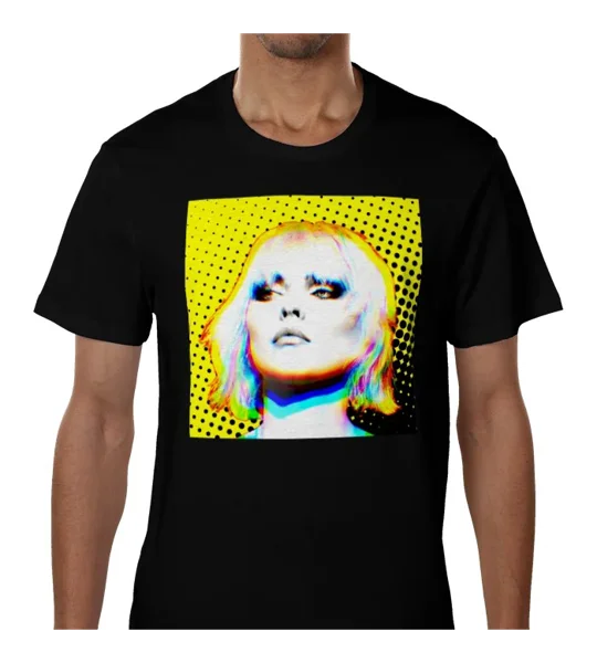 Blondie Debbie Harry-Inspired Art Black Fan T-Shirt