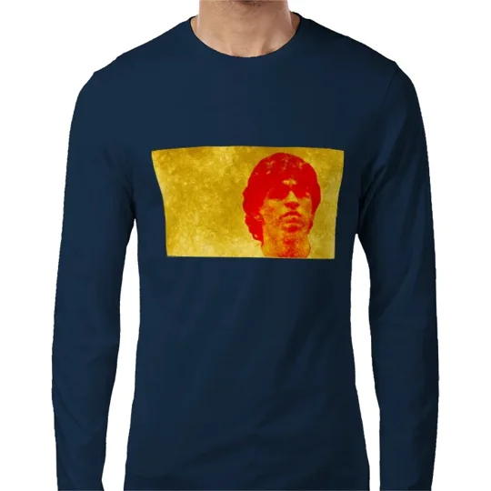 Boca Juniors Maradona Iconic Legend Long Sleeved Tee | Premium Blue Football T-Shirt for Fans