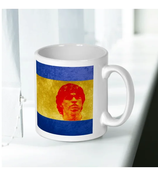 Boca Juniors Diego Maradona Iconic Legend Mug – Football Art Tribute Gift Idea